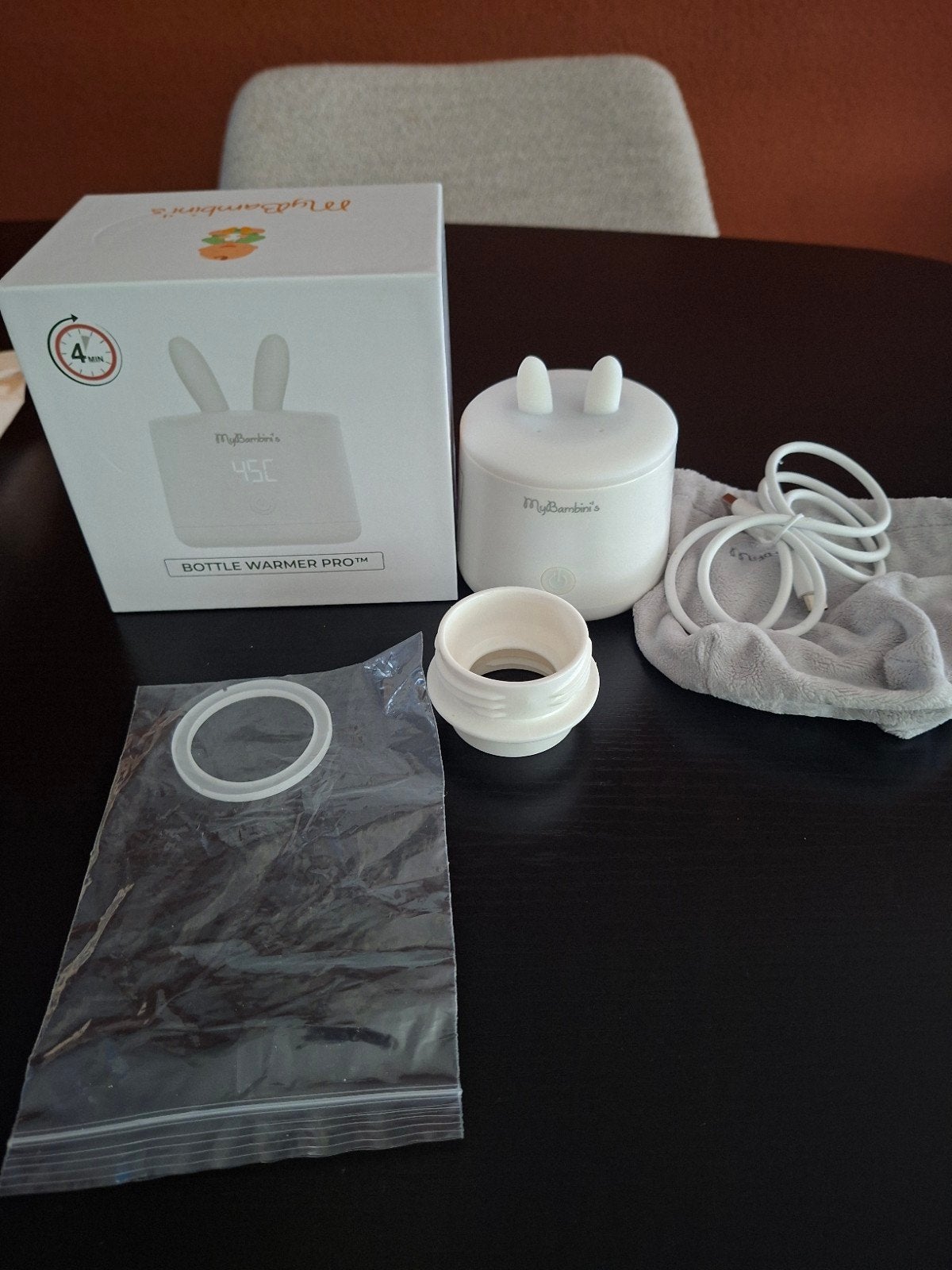 MyBambini's Bottle Warmer Pro - Flessenwarmer, Ophalen of Verzenden, Zo goed als nieuw, Flessen- of potjesverwarmer