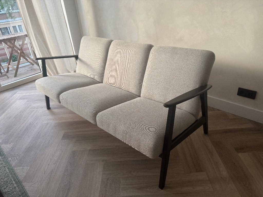 Moderne driepersoonsbank, Ophalen, Gebruikt, 150 tot 200 cm, Driepersoons