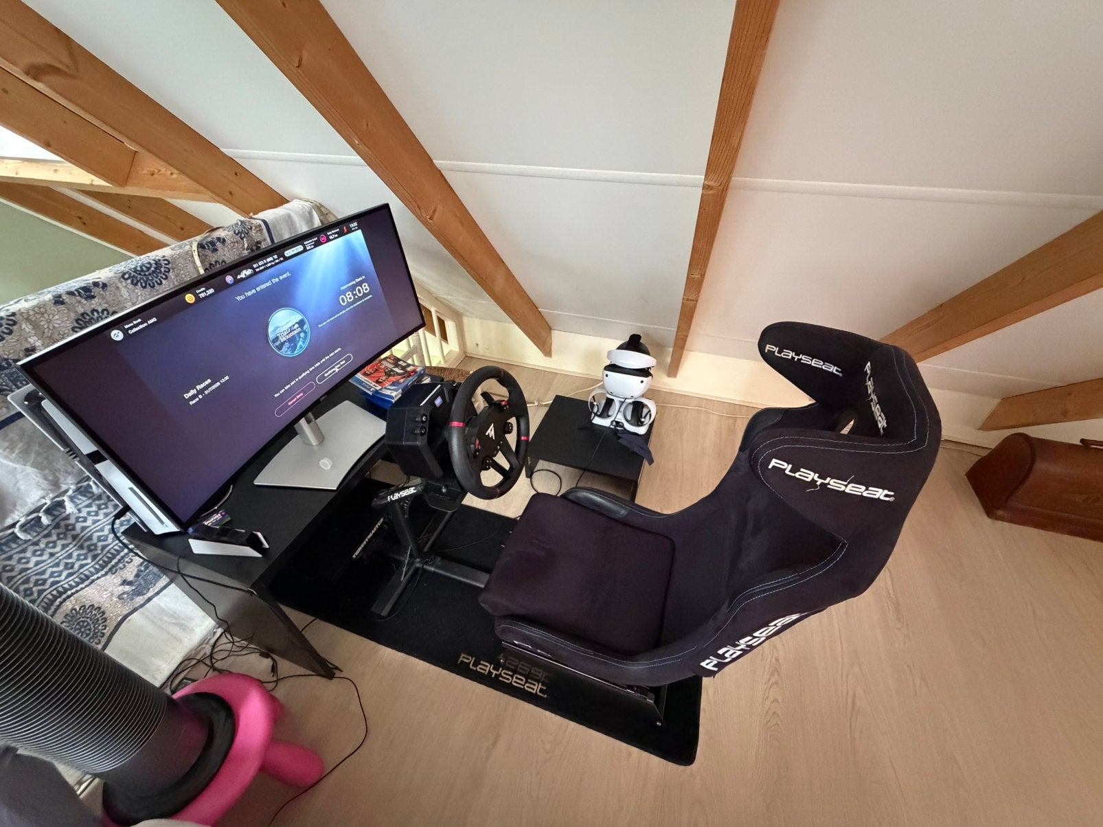 Gran Turismo 7 Sim race setup Playseat-T598 Loadcell-PSVR2, Ophalen, Zo goed als nieuw