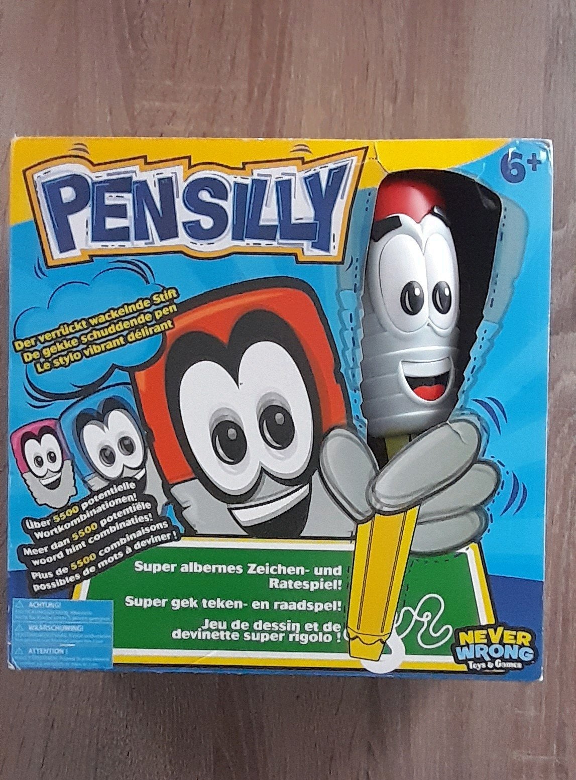 Pensily supergek tekenspel met trilpen, l lachen!, Ophalen of Verzenden, Zo goed als nieuw