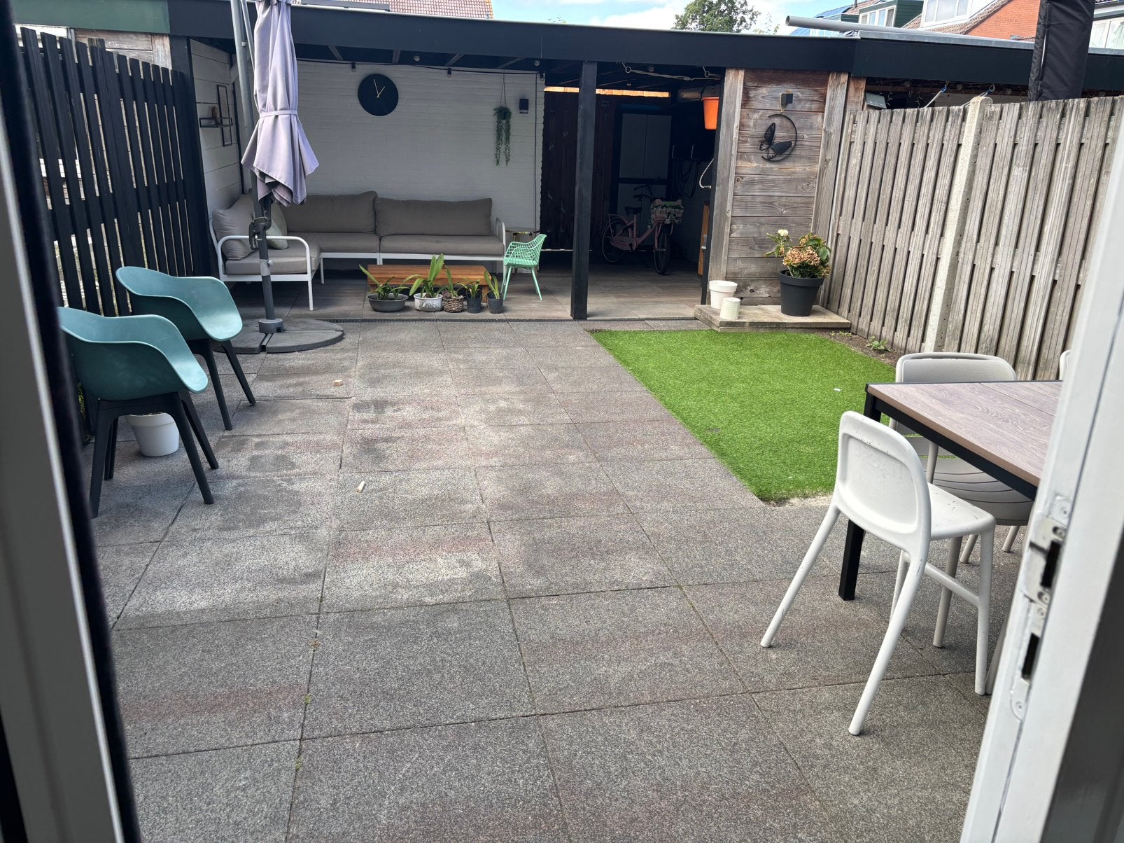 60x60x5 tegels GRATIS, Ophalen, Gebruikt, Beton, Terrastegels
