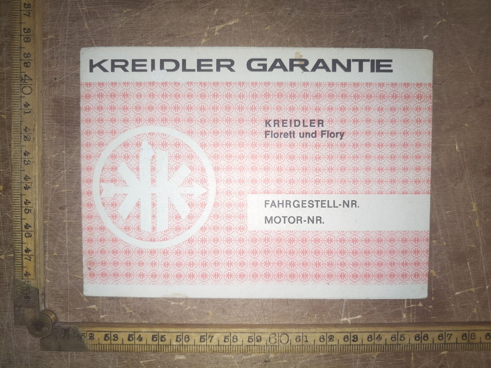 Kreidler garantie- en onderhoudsboekje, Ophalen of Verzenden, Gebruikt