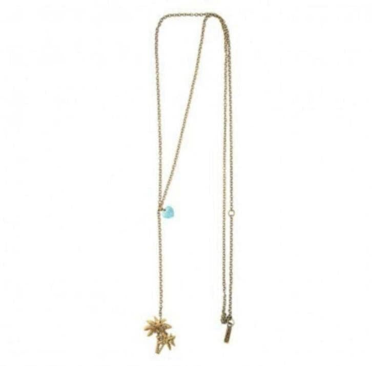 EPIC Jewelry lange ketting met palmboom en hart hanger, Overige kleuren, Ophalen of Verzenden, Epic jewelry, Epic jewelry
