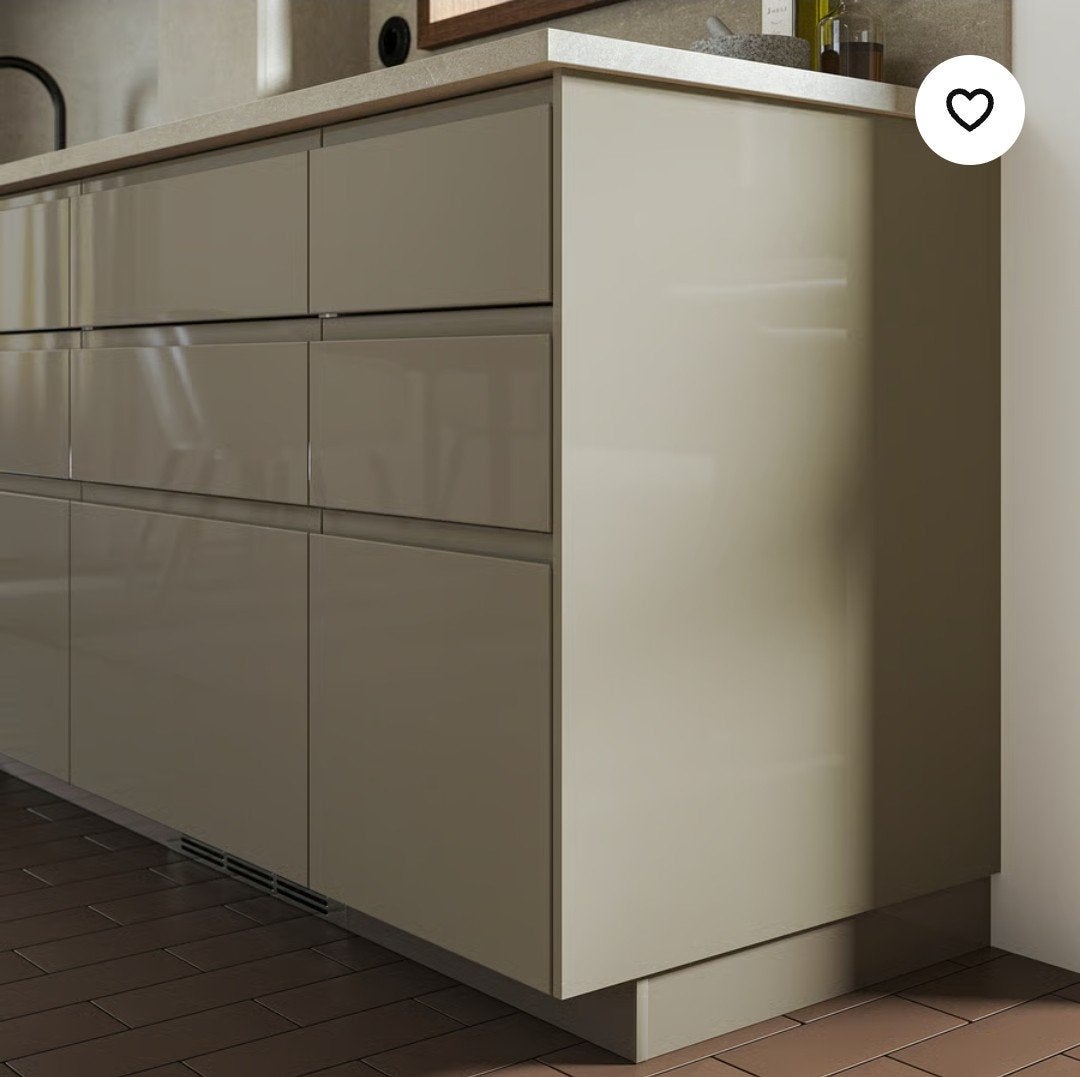Ikea bedekkingspaneel Voxtorp hoogglans grijsbruin, Ophalen, Nieuw, Hout, Overige typen