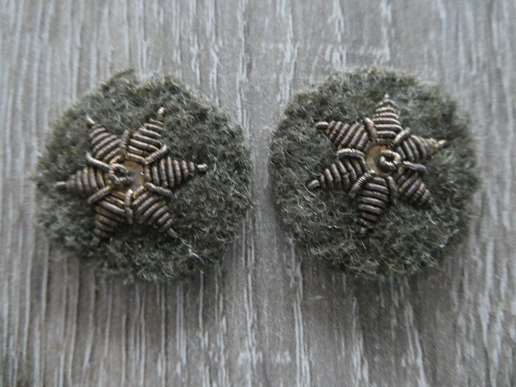 Nederlandse tweede luitenant sterren., Verzamelen, Ophalen of Verzenden, Landmacht, Nederland, Embleem of Badge