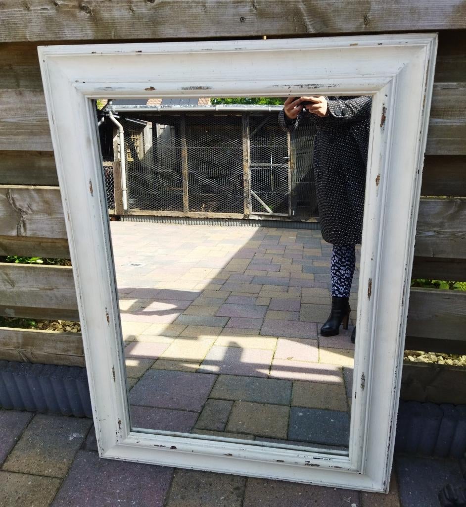 Riviera Maison Spiegel 70 cm Hoog, Ophalen, Zo goed als nieuw, Minder dan 100 cm, Rechthoekig