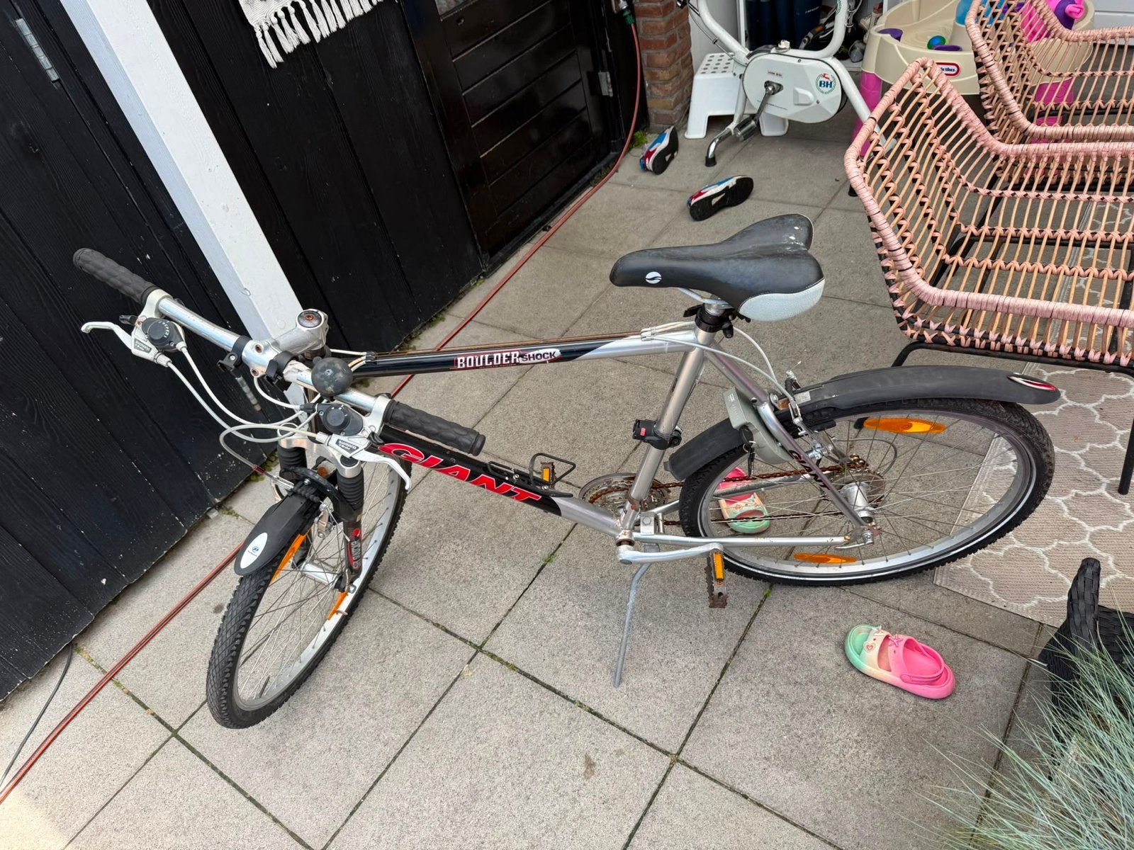 Giant Boulder Shock Mountainbike 26 inch, Fietsen en Brommers, Gebruikt, Hardtail, Heren, Velgrem