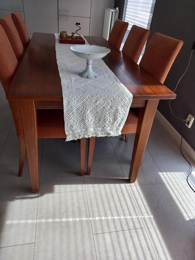 Tafel, Huis en Inrichting, Tafels | Eettafels, Ophalen, 50 tot 100 cm, Zo goed als nieuw, Vijf personen of meer