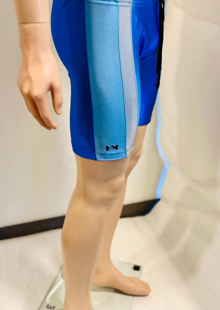Zwembroek lycra hardloopbroek tight fetish lycra N2N maat L, Maat 52/54 (L), Blauw, Ophalen of Verzenden, N2N
