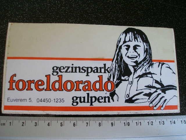ruit sticker gezinspark foreldorado euverem 5 gulpen logo, Verzenden, Zo goed als nieuw, Bedrijf of Vereniging