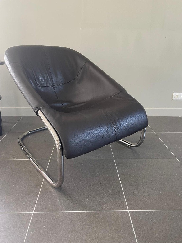 Minotti Lounge Fauteuil Model: Cortina, Ophalen, 75 tot 100 cm, Zo goed als nieuw, Modern