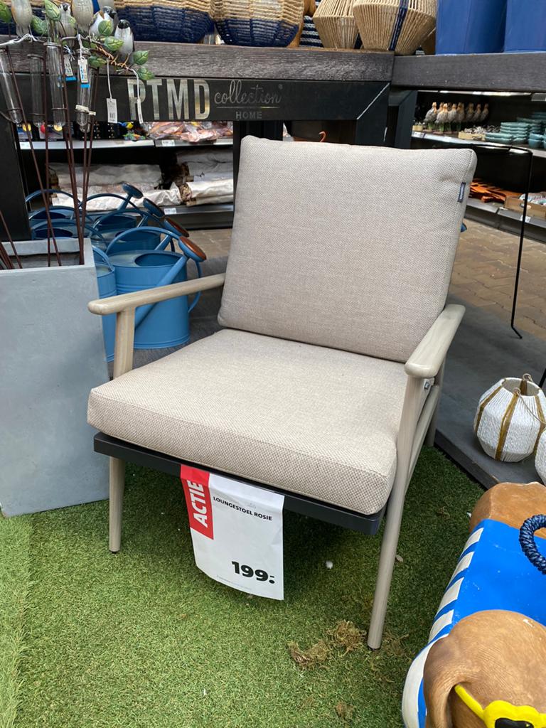 Comfortabele tuin Loungestoel Rosie - Nieuwstaat, Huis en Inrichting, Stoelen, Ophalen, Overige kleuren, Nieuw, Eén