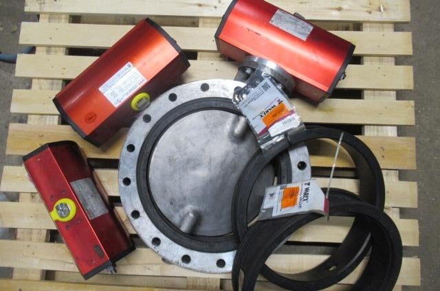 Rvs vlinderkleppen DN350 EN DN450 roestvrij staal, Ophalen, Gebruikt, Overige metalen