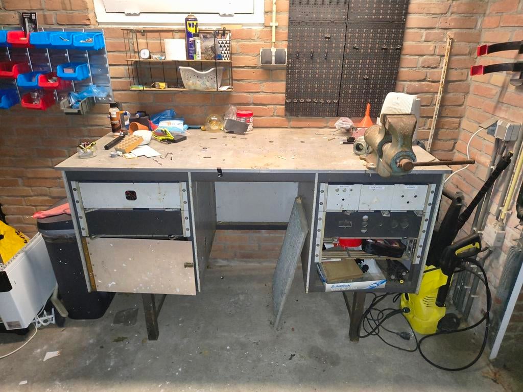 Werkbank, 160x70x97 cm, Ophalen, Gebruikt, 120 tot 170 cm