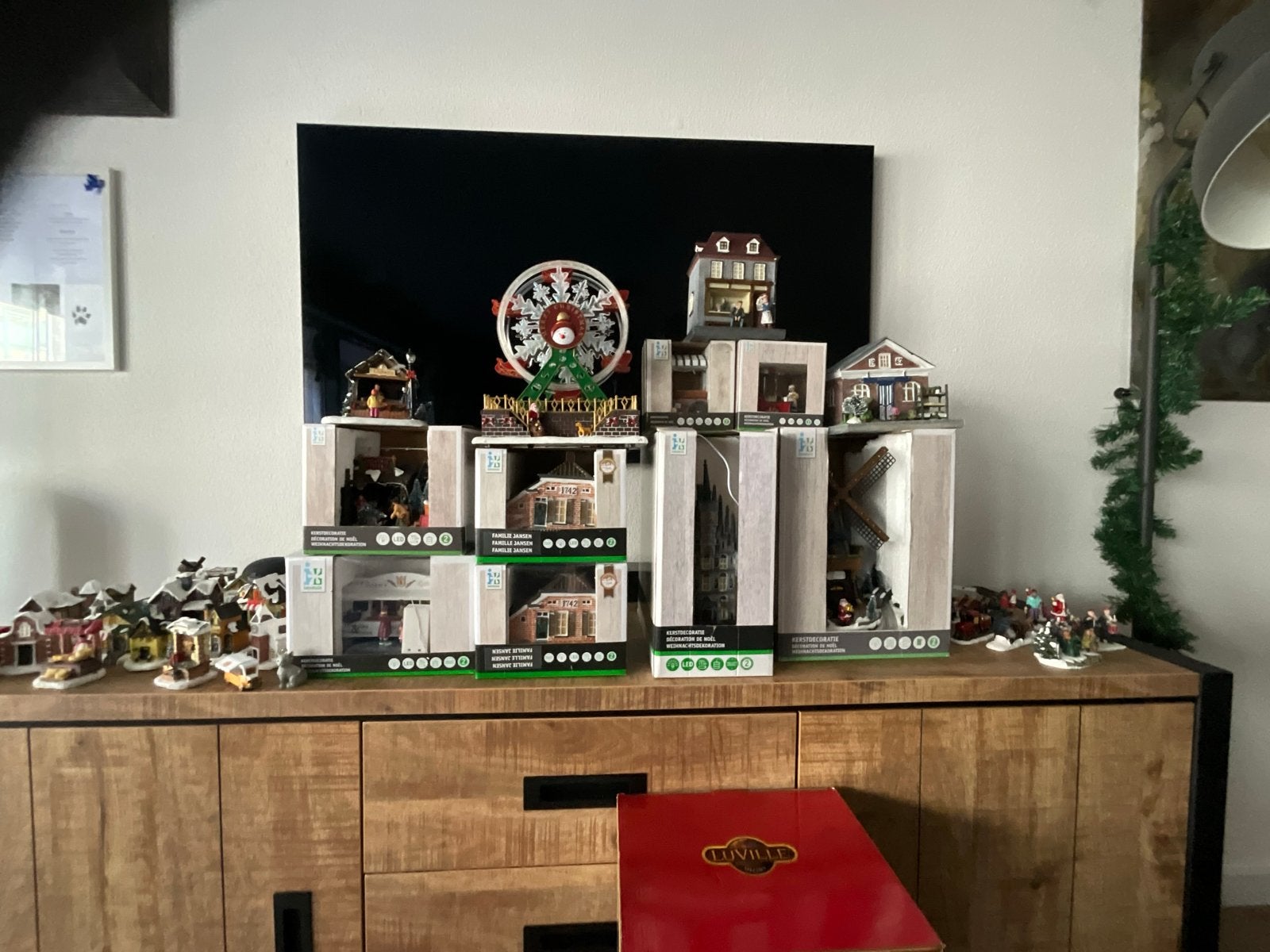 Kerstdorphuisjes + extra’s, Diversen, Ophalen, Zo goed als nieuw