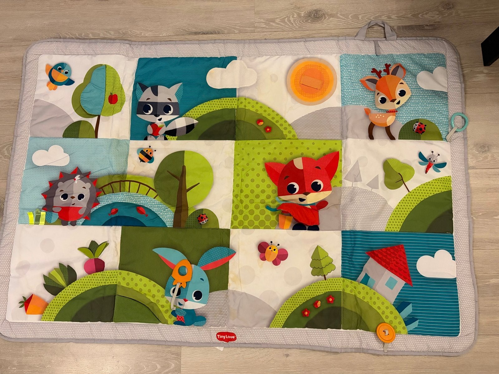 Tiny Love Speelkleed met Dieren en Activiteiten, Ophalen of Verzenden, Zo goed als nieuw, Speelkleed