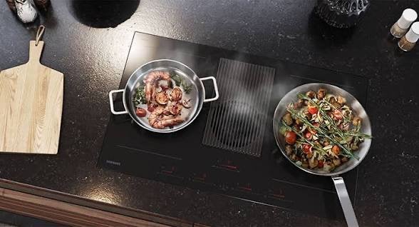 High End Samsung inductiekookplaat, geïntegreerde afzuiging, Ophalen, Nieuw, 50 tot 100 cm, Minder dan 100 cm