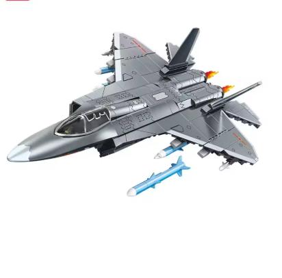 Bouwstenen set J-35 straaljager met 621 blokjes (39cm)