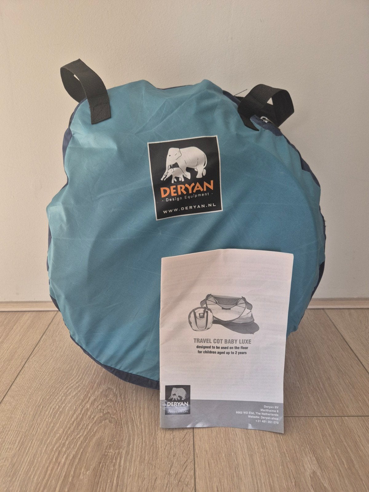 Deryan Travel Cot Baby Luxe - Reisbedje, Ophalen of Verzenden, Zo goed als nieuw, Reisbedje