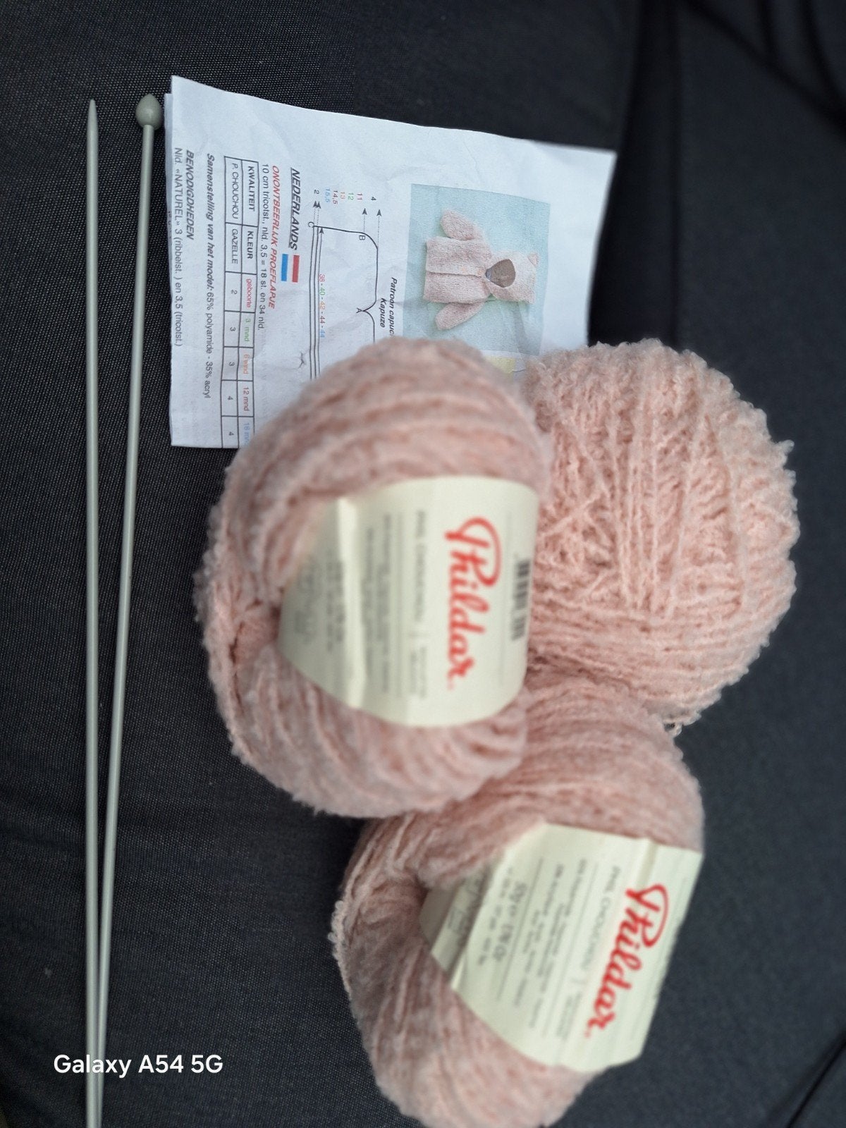 Phildar Phil Chouchou wol met patroon en breinaalden, Ophalen of Verzenden
