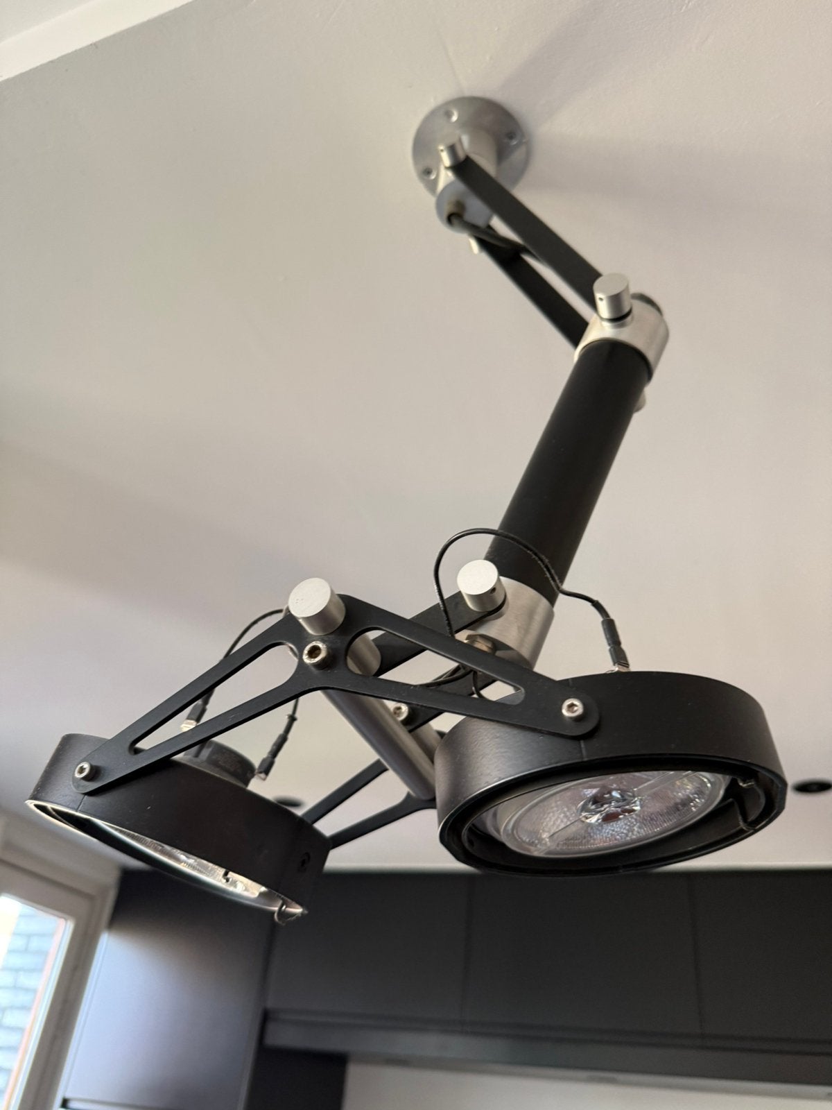 Plafond lamp Modular Nomad 2x zwart (2 stuks), Huis en Inrichting, Lampen | Spots, Ophalen, Zo goed als nieuw