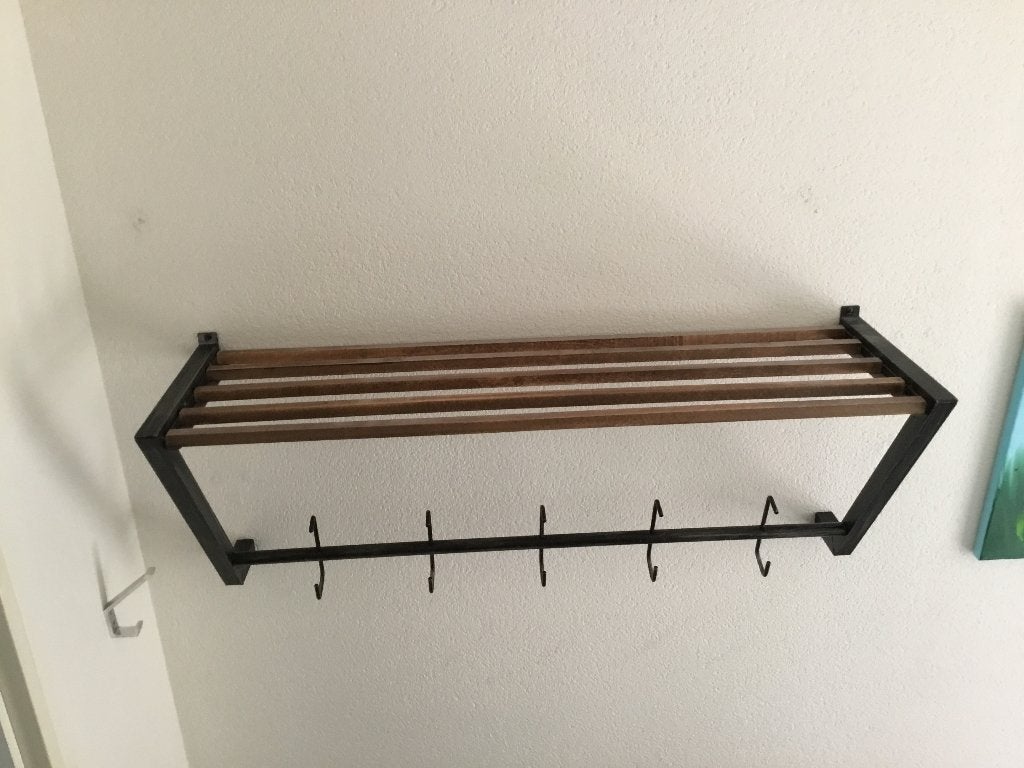 Wandkapstok, Gebruikt, Minder dan 100 cm, Metaal, Ophalen