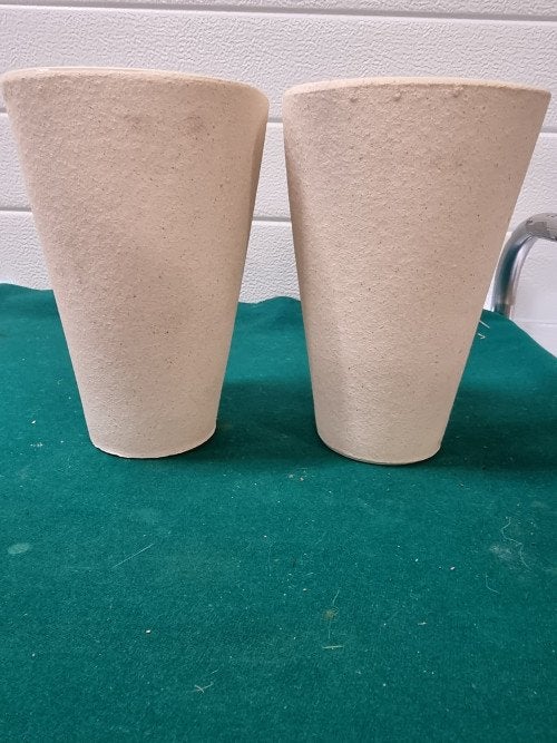 Bloempotten creme hoog vierkante, Ophalen of Verzenden, 'T Olde Gre-j, Info@toldegrej.nl, Endepoelstraat 20f Didam