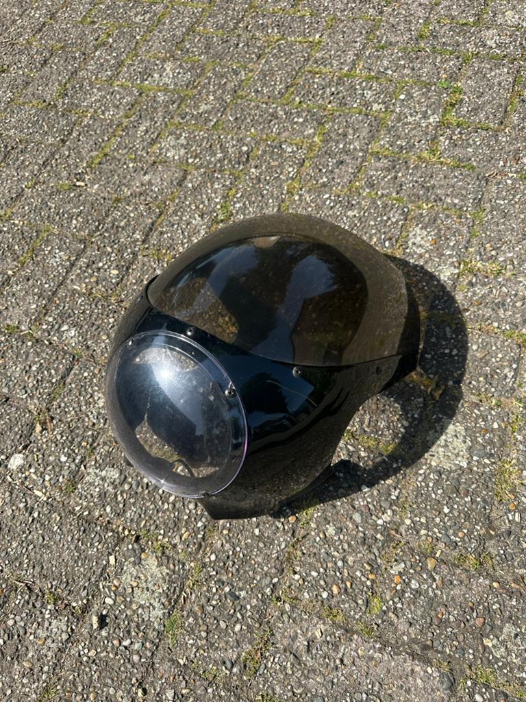 Vintage Koplamp Kuipje Caferacer Zwart Smoke Ruitje, Ophalen of Verzenden, Gebruikt