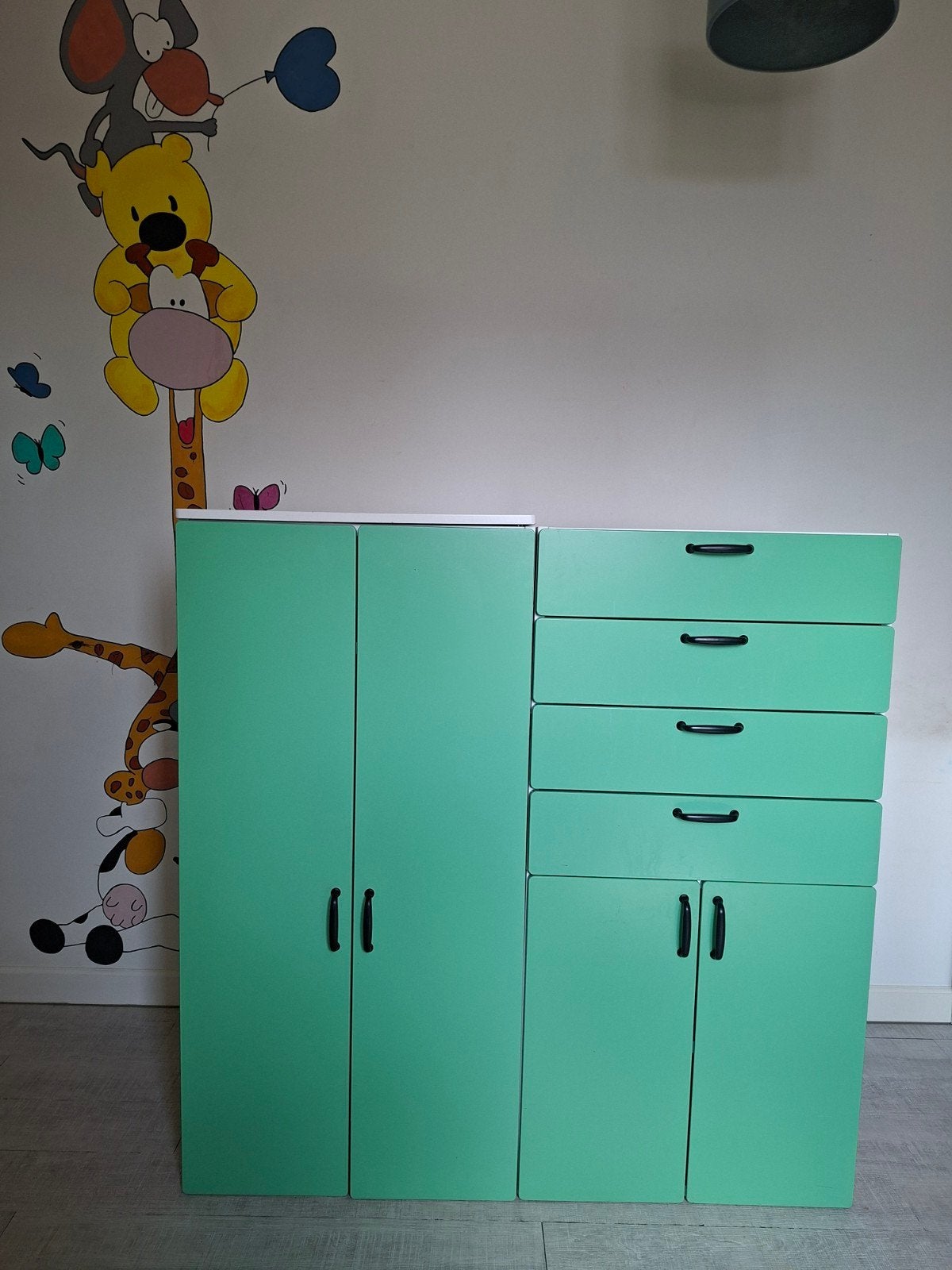IKEA PLATSA SMÅSTAD Kast Groen, Kinderen en Baby's, Kinderkamer | Commodes en Kasten, Ophalen, Gebruikt, Kast, 50 tot 70 cm
