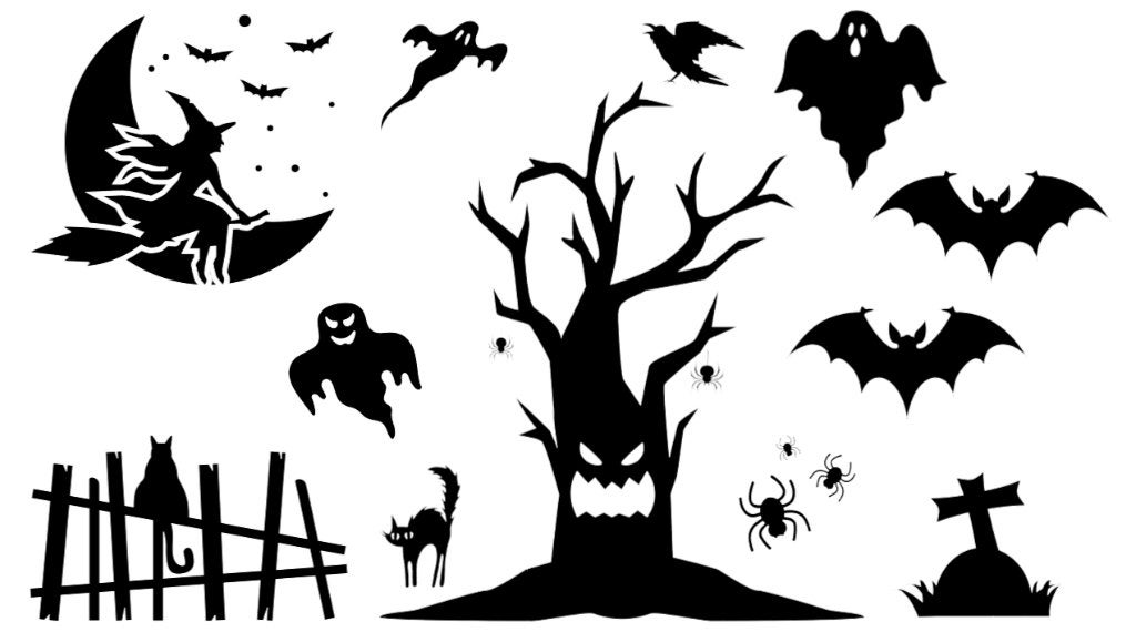 herbruikbare raamfolie/raamsticker halloween, Verzenden, Nieuw, Versiering, Halloween of Griezel