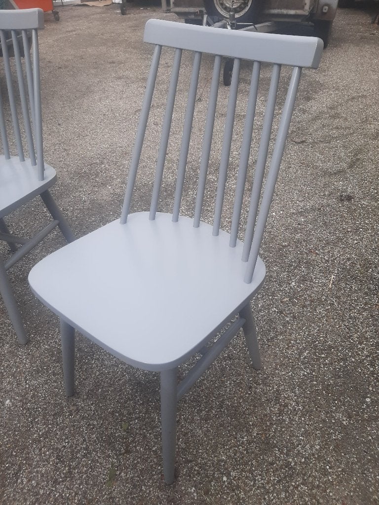 Houten keuken Stoelen van KAVE Home Tressia, Ophalen, Zo goed als nieuw, Grijs, Vijf, Zes of meer stoelen