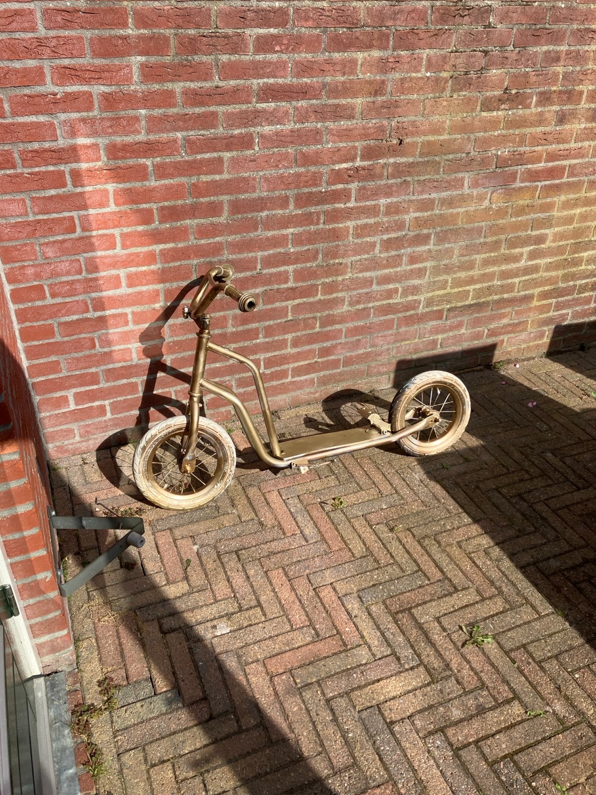 Gouden kinder step - Uniek en opvallend, Fietsen en Brommers, Ophalen, Gebruikt, Gewone step