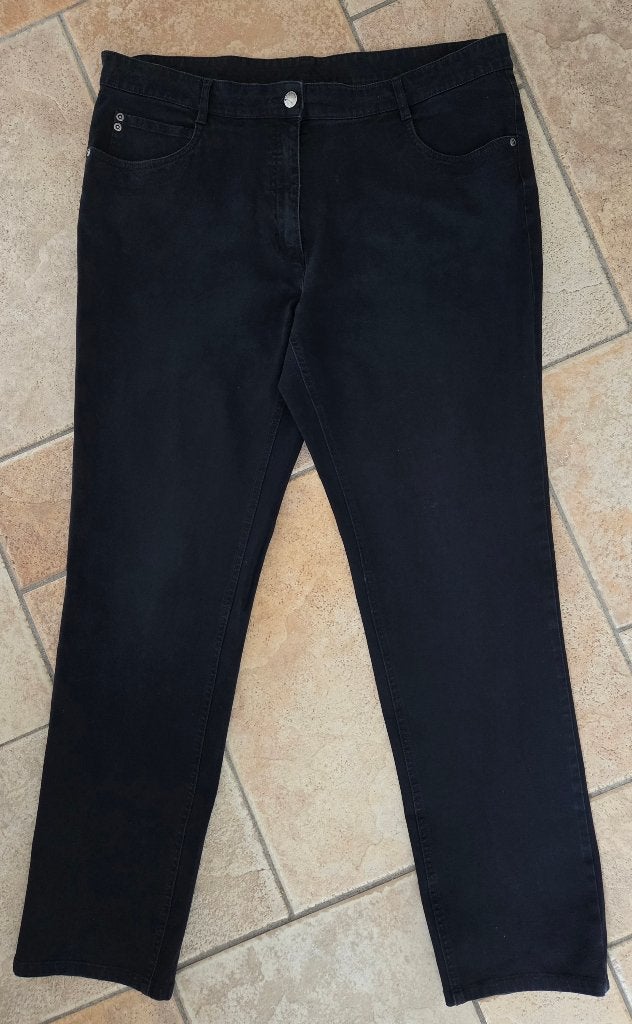 Mooie donkerblauw broek Maat 44, Maat 42/44 (L), Zo goed als nieuw, Witteveen, Lang