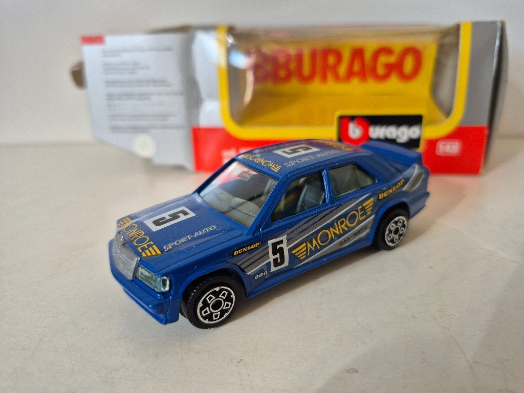Bburago 4102 Burago Mercedes-Benz 190E 1:43 nieuw in doos, Hobby en Vrije tijd, Modelauto's | 1:43, Ophalen of Verzenden, Nieuw