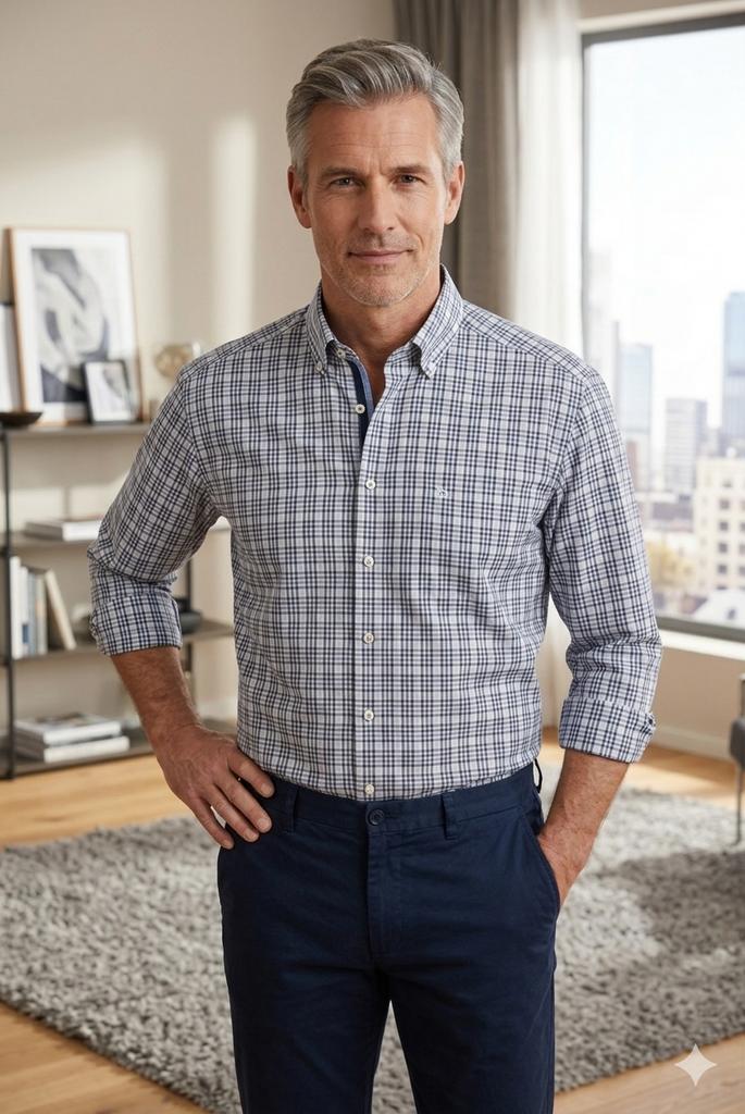 OLYMP Luxor Modern Fit Overhemd - Stijlvol en Comfortabel, Ophalen of Verzenden, Zo goed als nieuw, Blauw, Halswijdte 43/44 (XL)