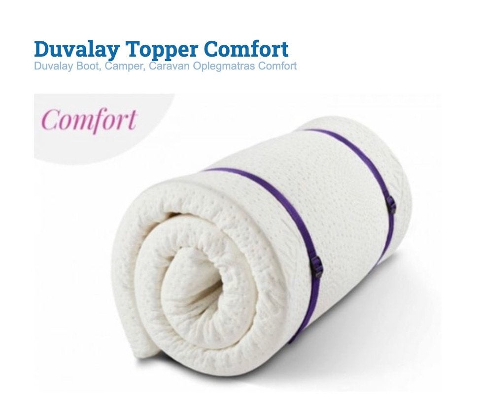 Duvalay Topper Comfort 5 cm - Niet gebruikt - Nieuw, Ophalen, Nieuw, 1-persoons
