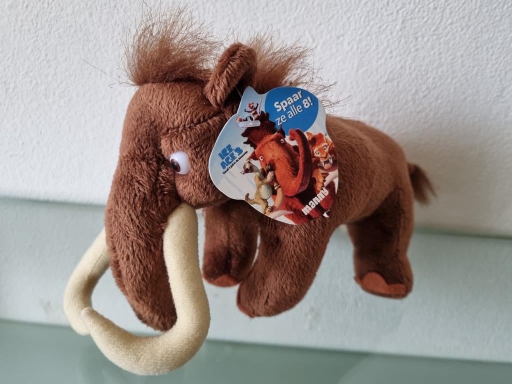 Orig, ICE AGE, MANNY, MAMMOET, 28cm, Kaart/Label, Nieuw!, Ophalen of Verzenden, Nieuw, Film, Overige typen