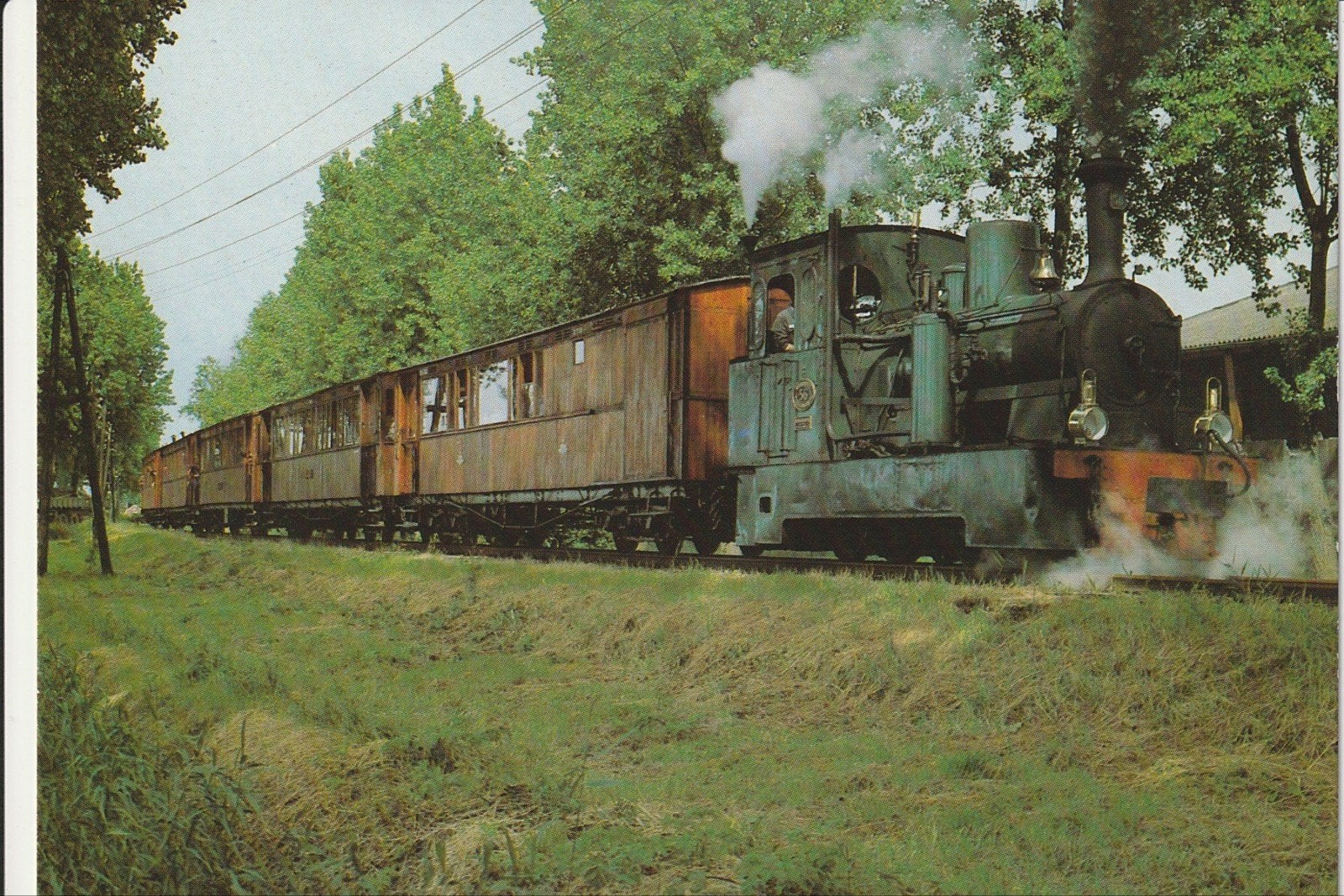 HELLEVOETSLUIS STOOMTRAM LOCOMOTIEF 56 Bj 1920 + 5 RIJTUIGEN, Ophalen of Verzenden, 1960 tot 1980, Ongelopen, Zuid-Holland