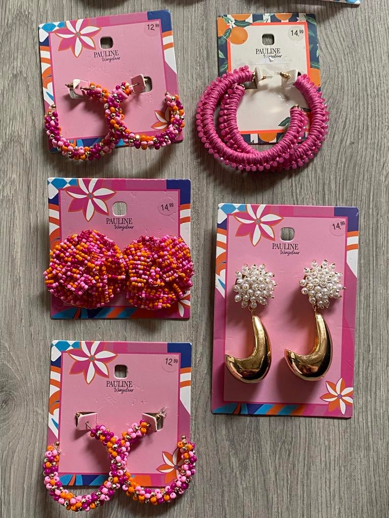 Nieuwe Pauline Wingelaar oorbellen - €7,50 per stuk, Overige materialen, Hangers, Nieuw, Ophalen of Verzenden