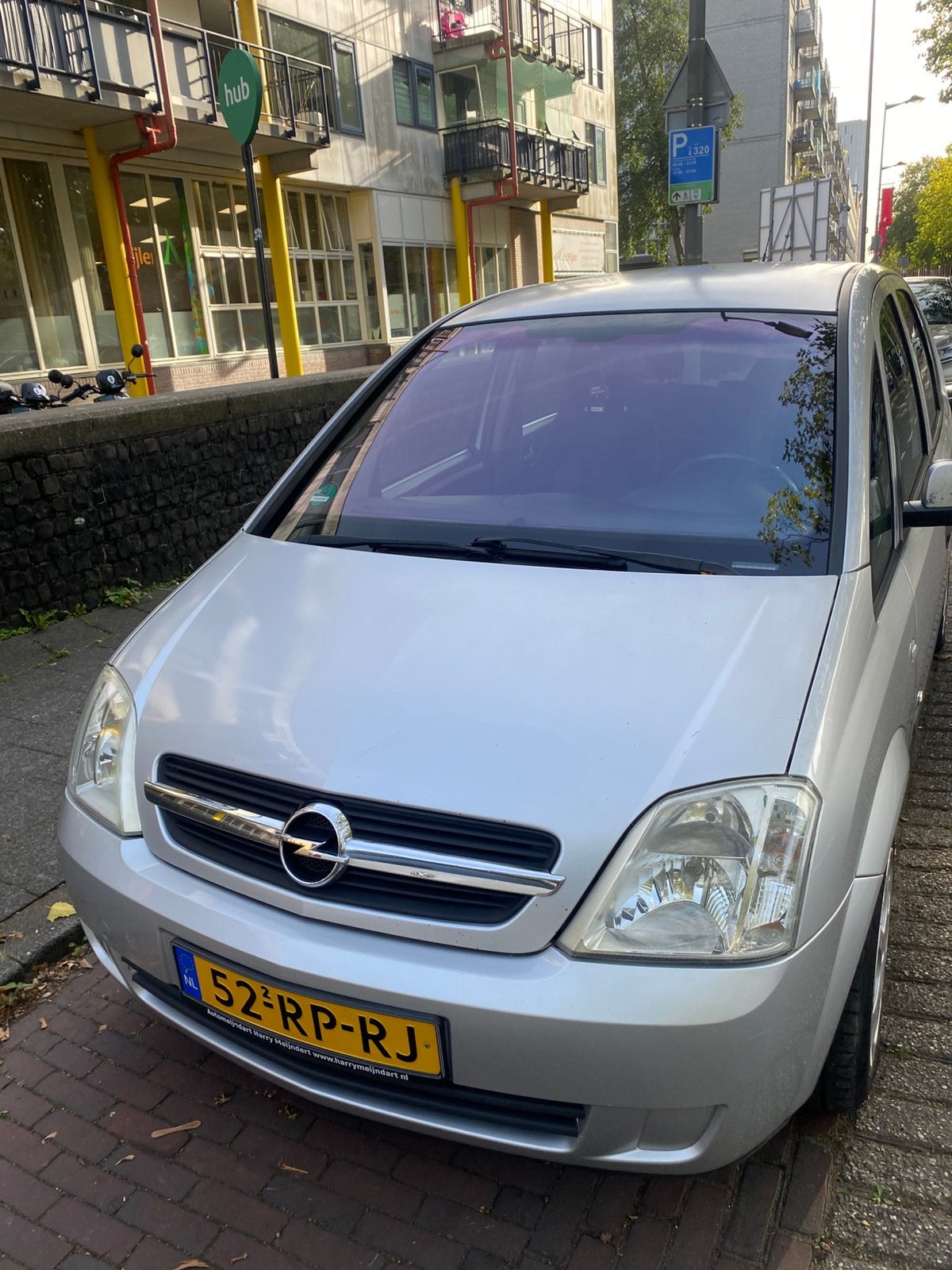 Opel Meriva 1.4 16V 2005 Grijs, Auto's, Voorwielaandrijving, 4 cilinders, Handgeschakeld, 1364 cc