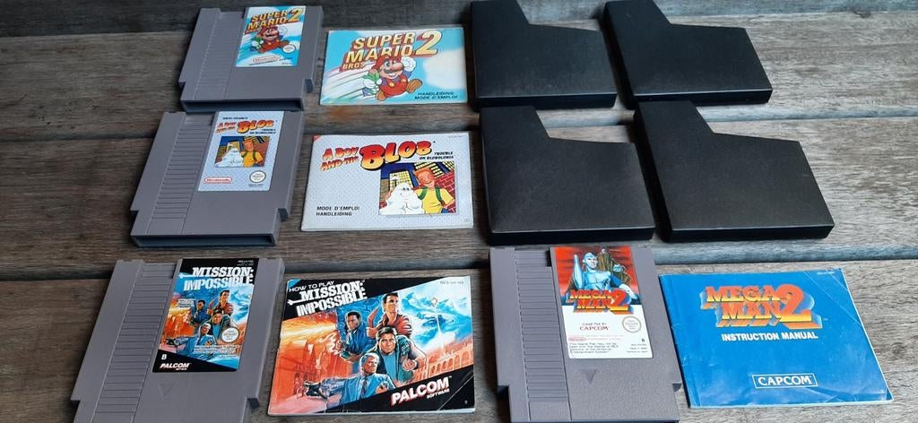 Nintendo Nes games 4x in 1 kopen of ruilen zie omschrijving, Avontuur en Actie, Gebruikt, 1 speler, Ophalen of Verzenden