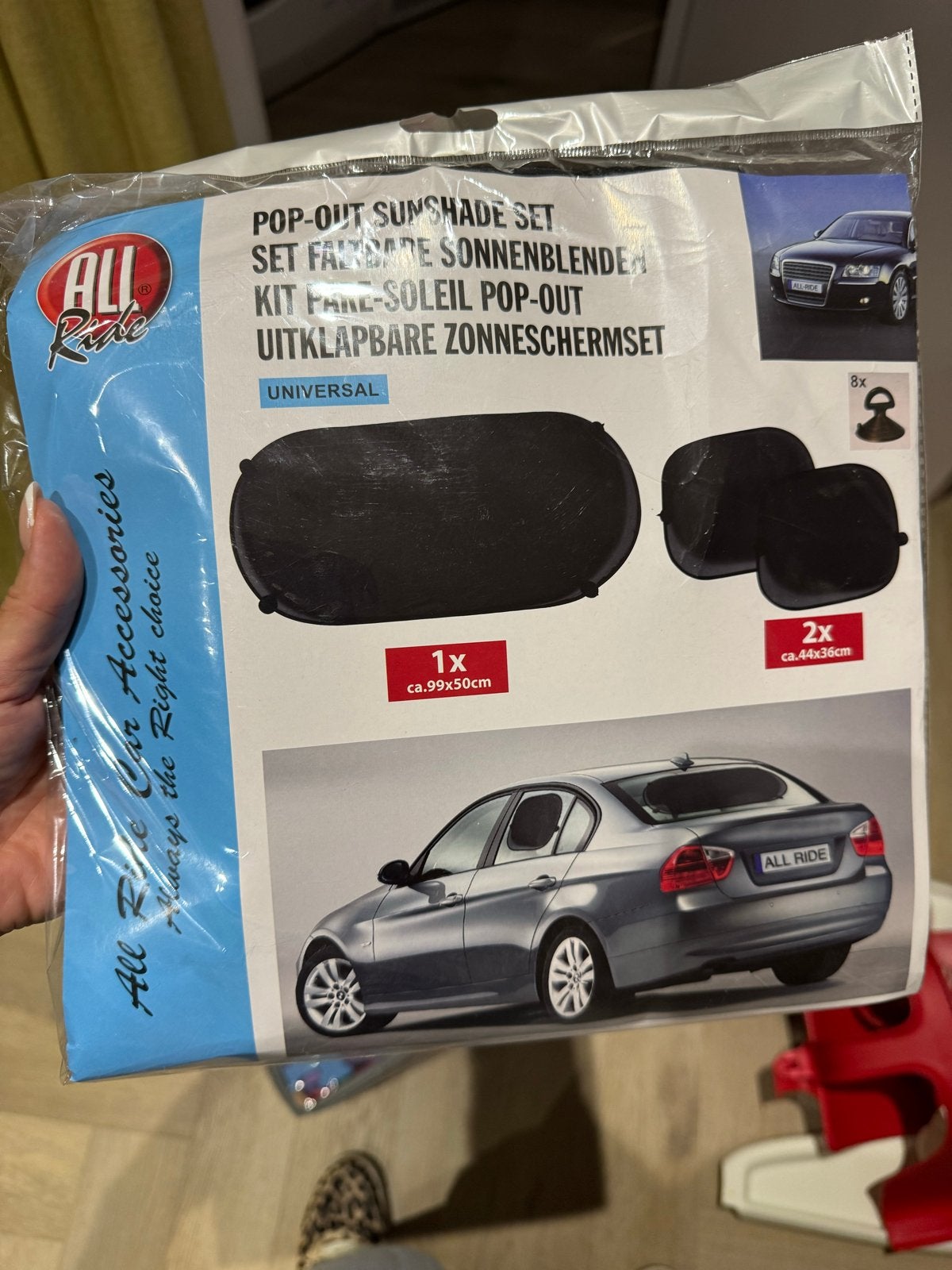GRATIS Universele Uitklapbare Zonneschermset voor Auto, Ophalen, Nieuw
