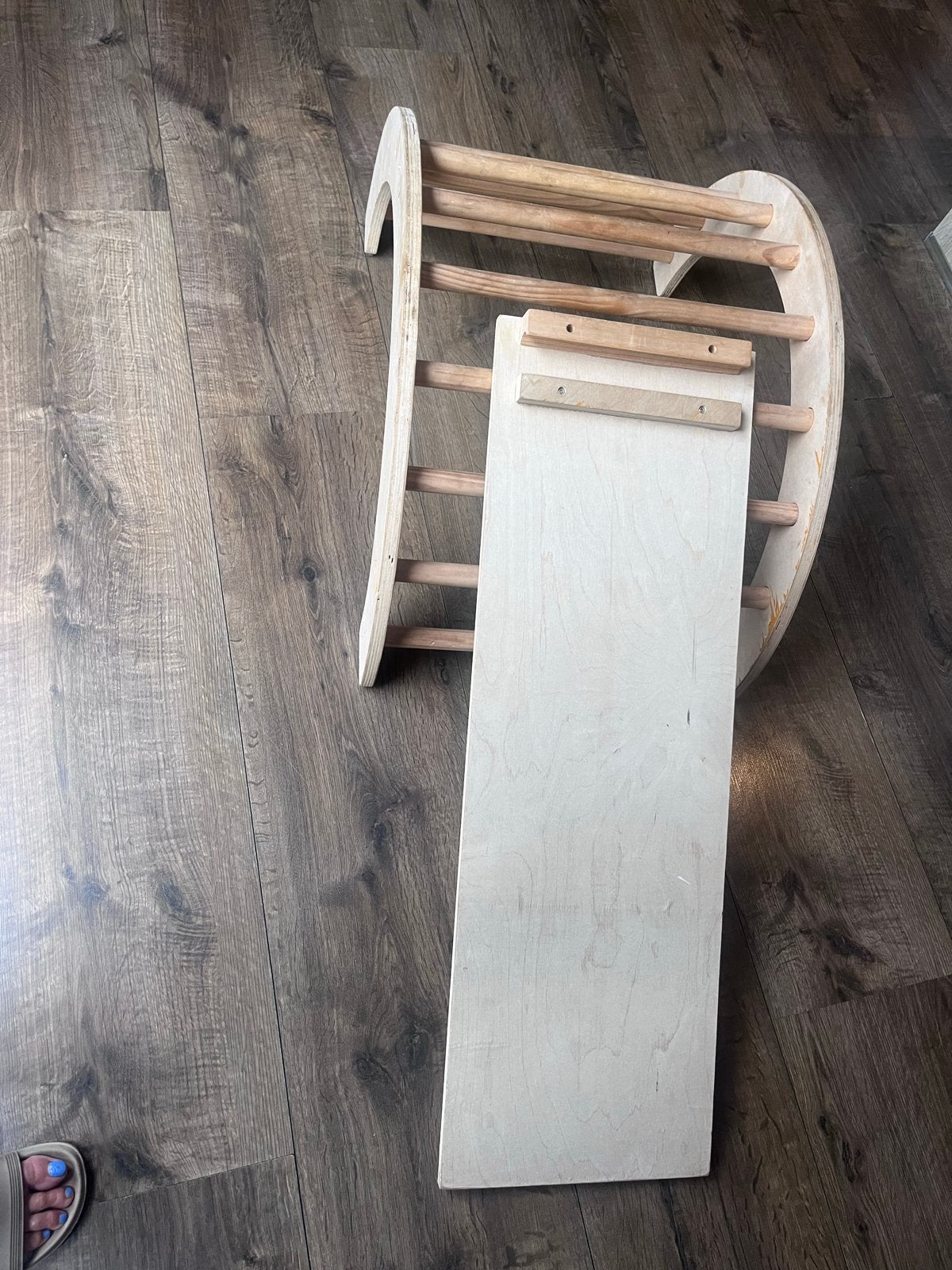 Houten Klimrek met Glijbaan voor Kinderen, Kinderen en Baby's, Ophalen, Gebruikt, Glijbaan