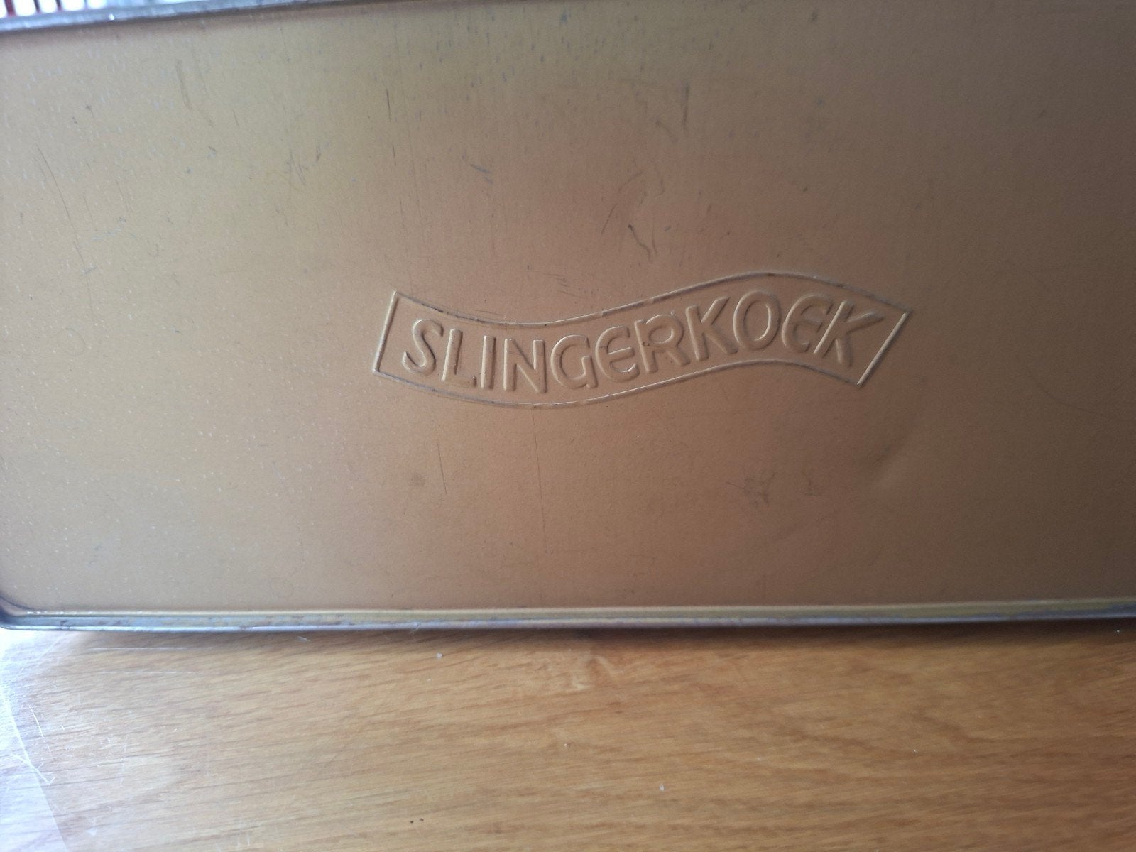Vintage Slingerkoek blik 'Van honing tot koek', Verzamelen, Ophalen of Verzenden