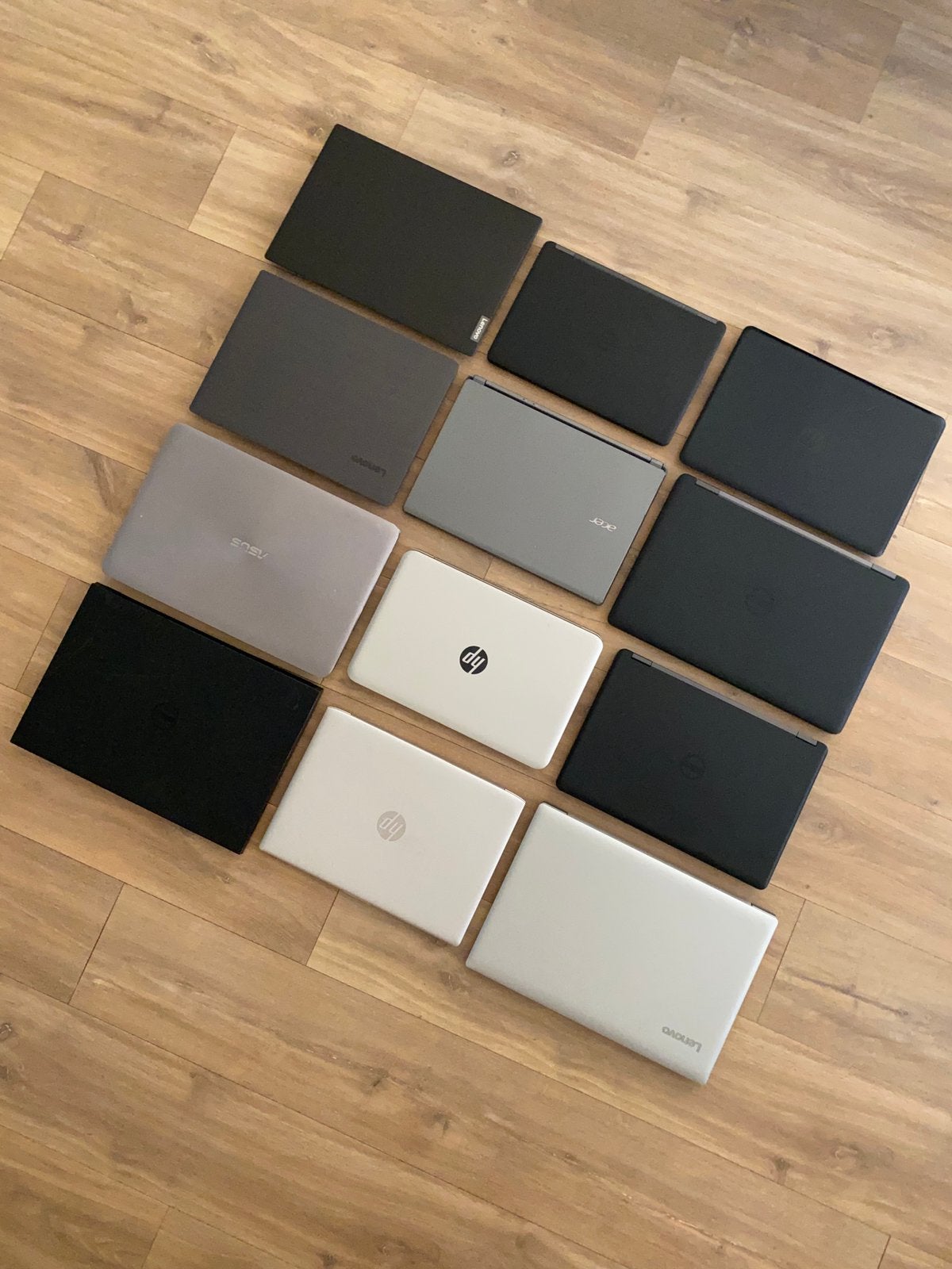 Partij van 12 laptops - 100% werkend (HP, DELL, LENOVO etc.), Computers en Software, Windows Laptops, Ophalen, Zo goed als nieuw