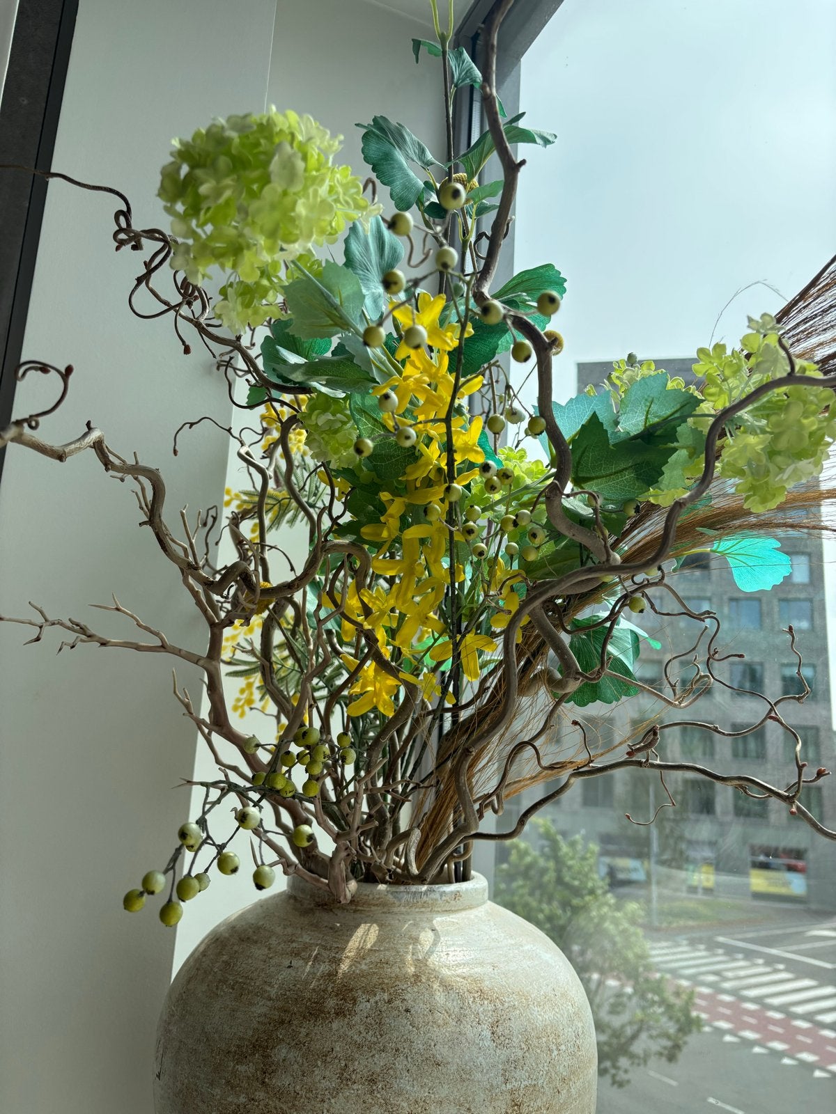 Boeket kunstbloemen Intratuin (t.w.v. 80 euro), Huis en Inrichting, Woonaccessoires | Kunstplanten en Kunstbloemen, Binnen, Textiel