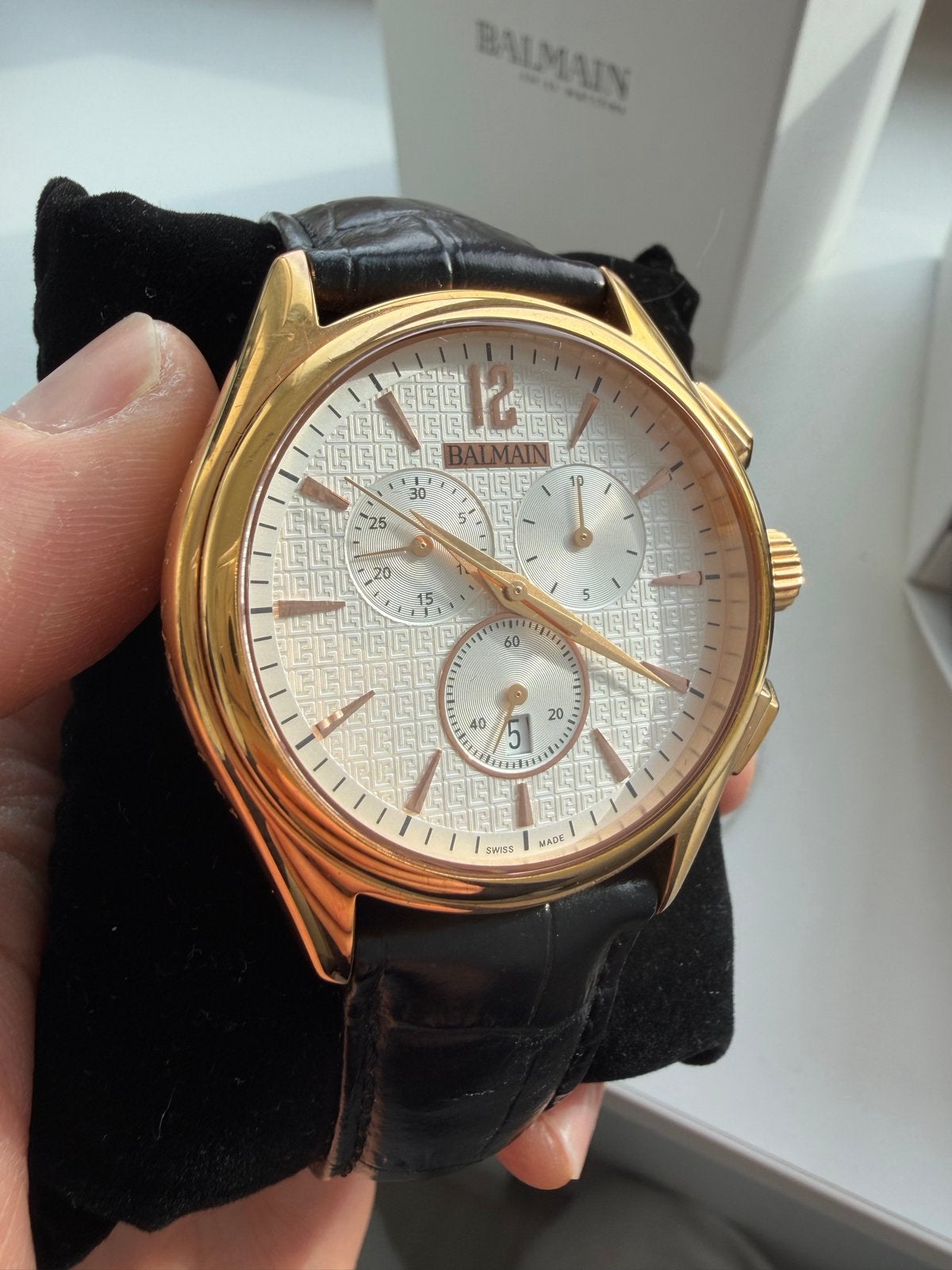 Balmain Horloge Goudkleurig - Compleet en in Goede Staat, Overige merken, Overige materialen, Polshorloge, Ophalen of Verzenden