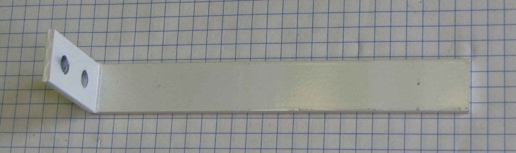 Wandsteunen 12,5 cm  voor gordijnrails, Wit, Metaal, Ophalen of Verzenden, Zo goed als nieuw