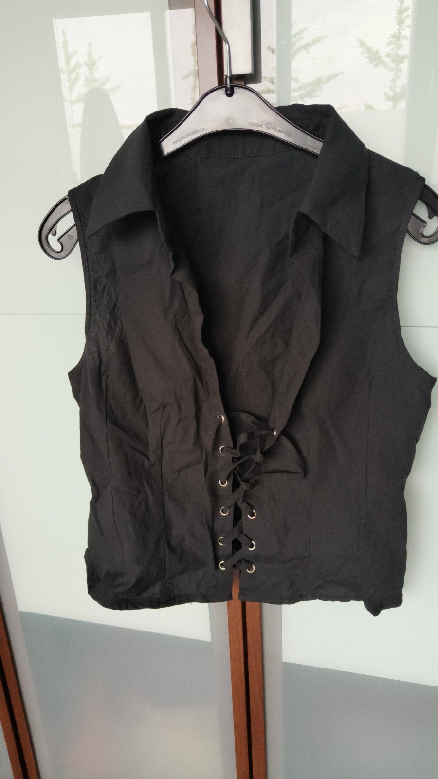 Nieuw zwarte top xs, Kleding | Dames, Zwart, Nieuw, Ophalen of Verzenden, Zonder mouw
