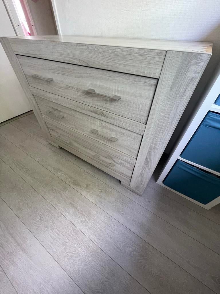 Interbaby ledikant/meegroeibed & commode, Ophalen, 50 tot 70 cm, Zo goed als nieuw, 75 tot 100 cm